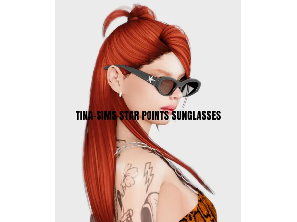 [TINA-SIMS] Star Charm Point Sunglasses ♪