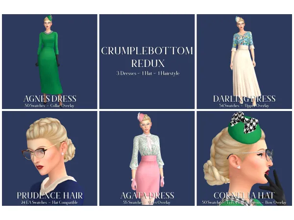 Maxis Match Crumplebottom Redux creamforbreakfast by ice - The Sims 4 Custom Content