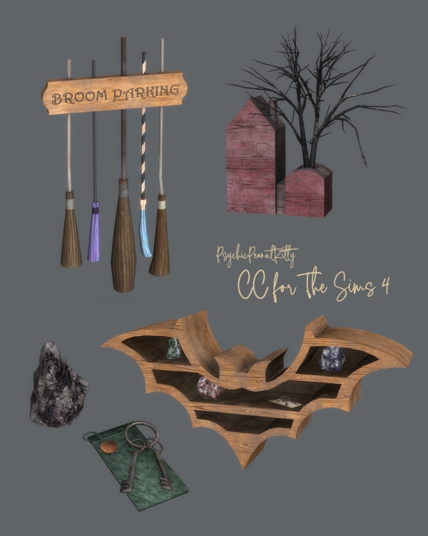Alpha FURNITURE OCTOBER N1 by psychicpeanutkitty - The Sims 4 Custom Content