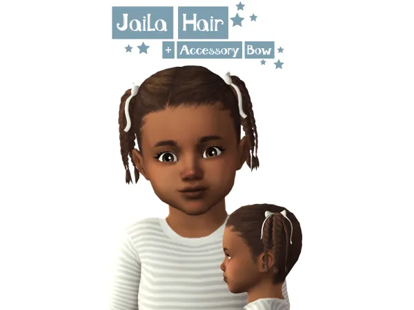 Maxis Match Jaila Hair by RavenSim - The Sims 4 Custom Content