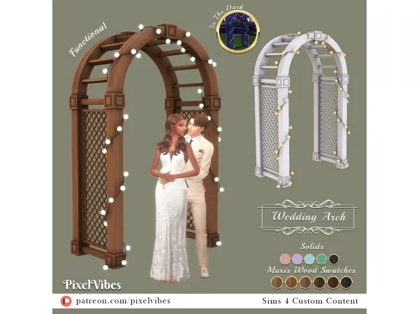 Alpha Wedding Arch - The Sims 4 Custom Content