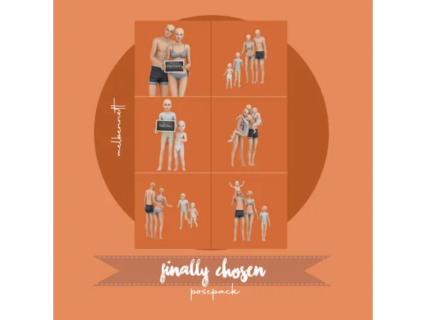 Mix Finally Chosen Posepack - The Sims 4 Custom Content
