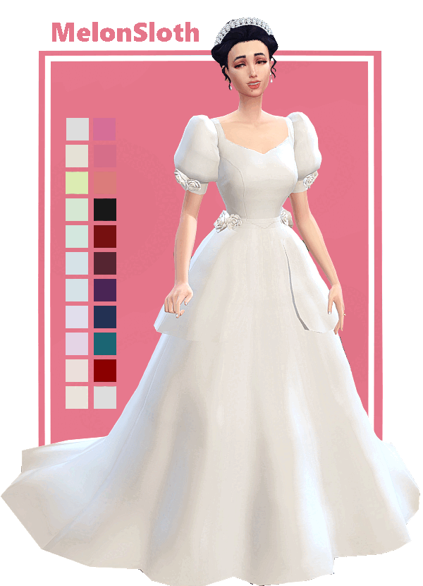 Maxis Match Melisandré princess dress by simsfinds - The Sims 4 Custom Content