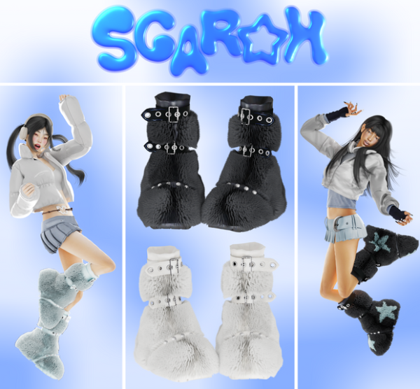 Alpha SCAROH SHOOTING STAR BOOTS by simsfinds - The Sims 4 Custom Content
