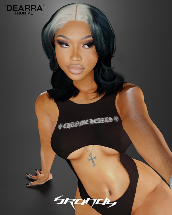Alpha DEARRA frontal by simsfinds - The Sims 4 Custom Content