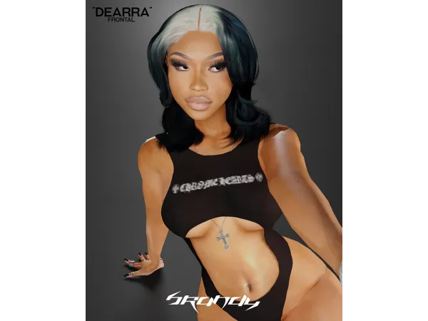 Alpha DEARRA frontal by brandysimswebsite - The Sims 4 Custom Content