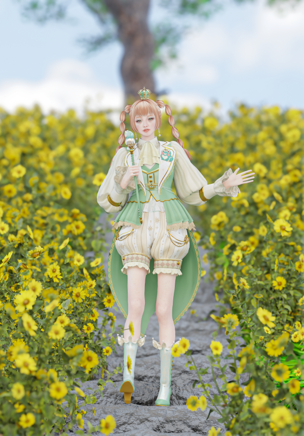 Alpha DOWNLOAD Shining Nikki Green Fields of Wild by simsfinds - The Sims 4 Custom Content