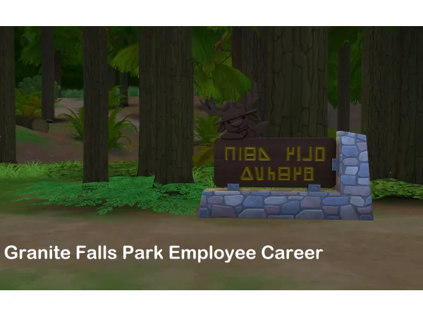 Alpha Granite Falls Park Employee Career by tactical_tuna - The Sims 4 Custom Content