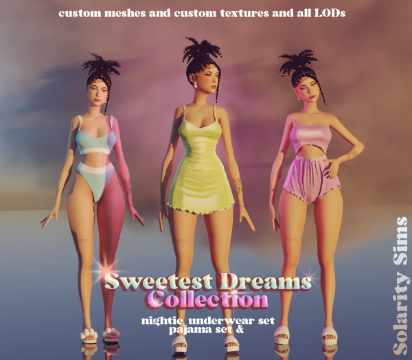 Alpha Sweetest Dreams Collection by solarity_sims - The Sims 4 Custom Content
