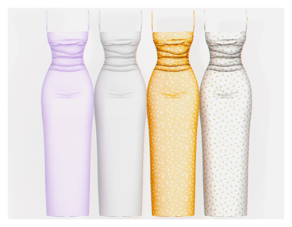 Aquamarine Dress by simsfinds - The Sims 3 Custom Content