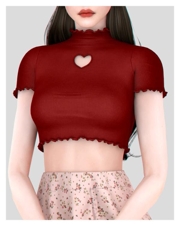 Alpha Beloved Top by simsfinds - The Sims 4 Custom Content