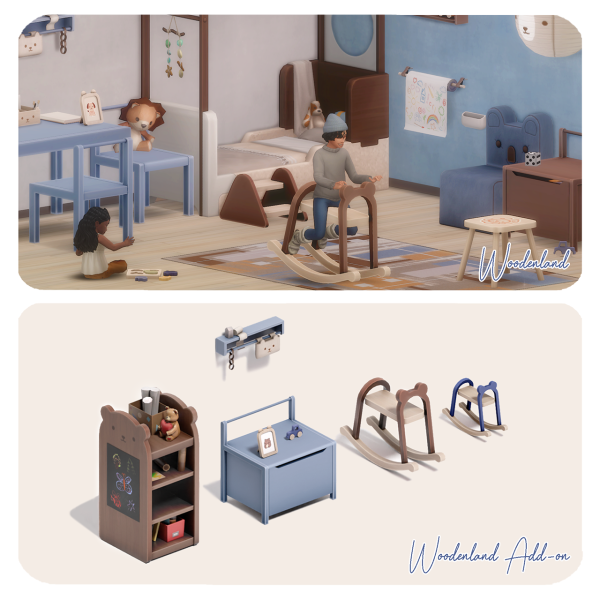 Alpha Woodenland Add on by aira-cc - The Sims 4 Custom Content