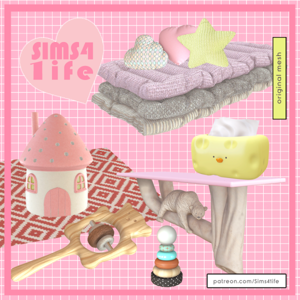 Alpha Kids Bedroom by sims41ife - The Sims 4 Custom Content