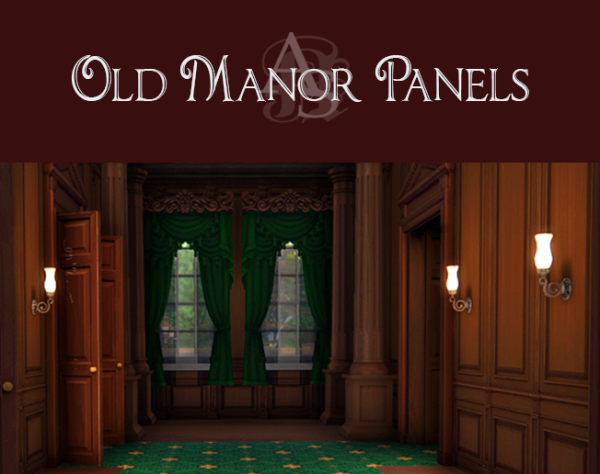 Mix [TS4CC] OLD MANOR PANELS by simsfinds - The Sims 4 Custom Content
