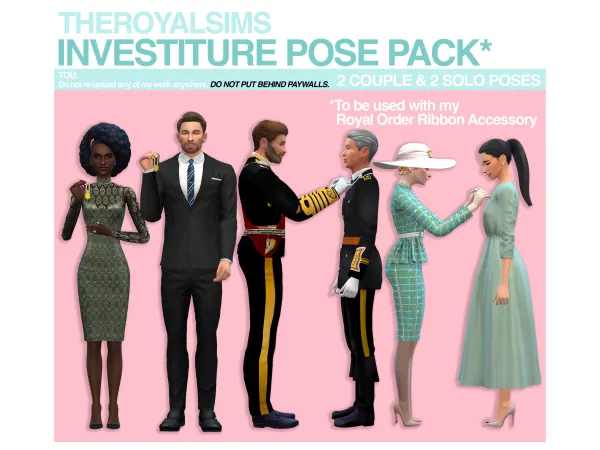 Maxis Match THEROYALSIMS INVESTITURE POSE PACK by The Royal Sims - The Sims 4 Custom Content