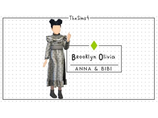 Alpha Brooklyn Olivia by [AnnaBibi] - The Sims 4 Custom Content