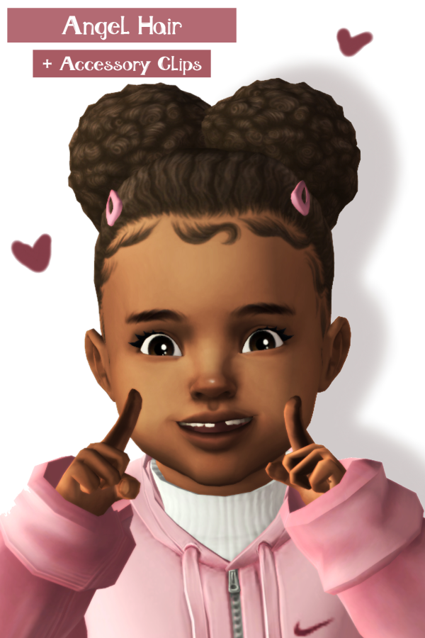 Maxis Match Angel Hair by simsfinds - The Sims 4 Custom Content