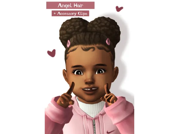 Maxis Match Angel Hair by RavenSim - The Sims 4 Custom Content