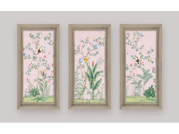 Maxis Match Silk Framed Panels by simsfinds - The Sims 4 Custom Content