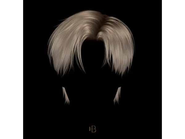 Alpha HAIR 63 DRUM by MoooD - The Sims 4 Custom Content
