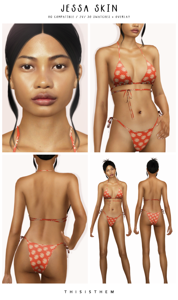 Alpha Jessa Skin by thisisthem - The Sims 4 Custom Content
