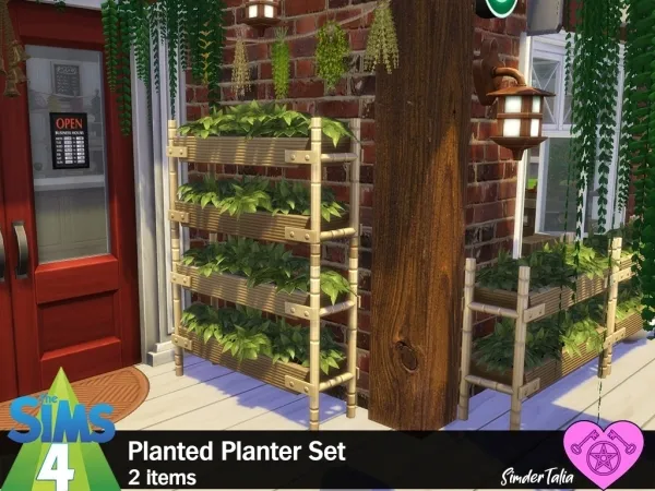 Maxis Match Planted Planter Set - The Sims 4 Custom Content