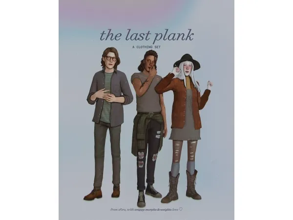 Maxis Match [part i of iv] the last plank a clothing set by simsfinds - The Sims 4 Custom Content