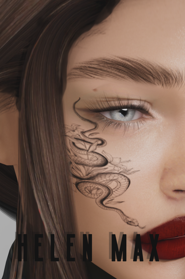 Mix Snake tattoo by simsfinds - The Sims 4 Custom Content