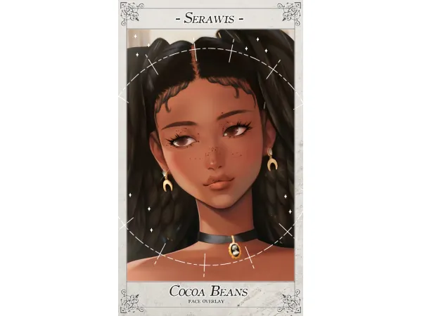 Maxis Match SERAWIS Cocoa Beans (face overlay) by Serawis - The Sims 4 Custom Content