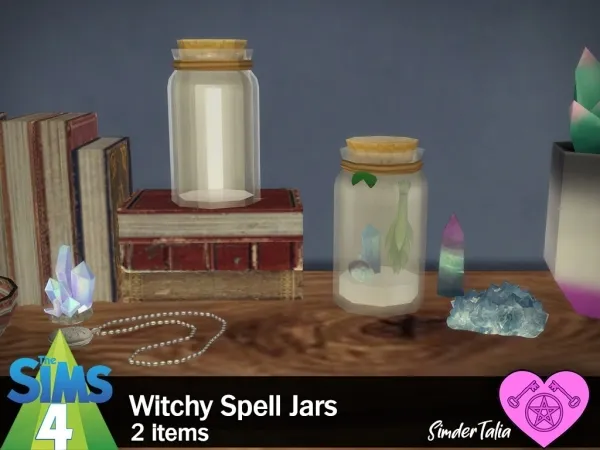 Maxis Match Witchy Spell Jars - The Sims 4 Custom Content