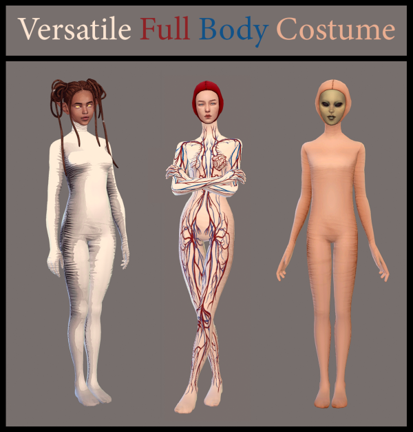 Maxis Match Versatile Full Body Costume by simsfinds - The Sims 4 Custom Content
