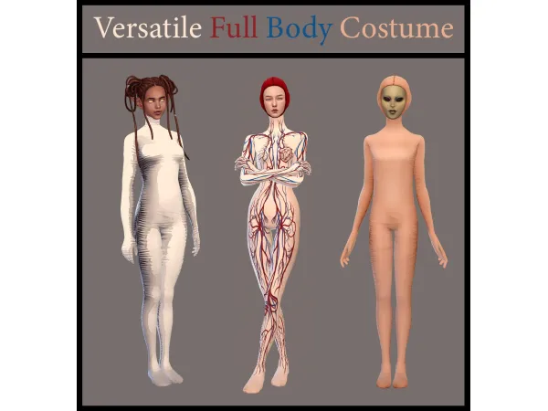 Maxis Match Versatile Full Body Costume by Stamsim - The Sims 4 Custom Content