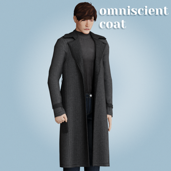 Alpha Omniscient coat by amelylina - The Sims 4 Custom Content