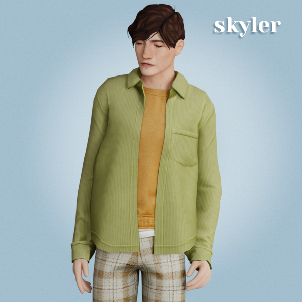 Alpha Skyler shirt by amelylina - The Sims 4 Custom Content