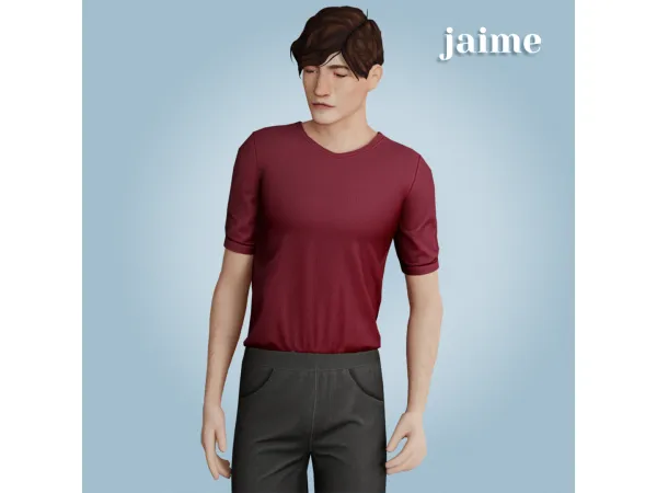 Alpha Jaime top by amelylina - The Sims 4 Custom Content