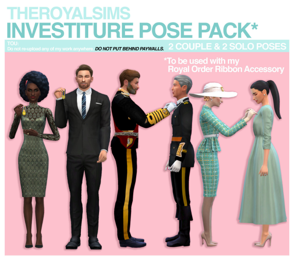 Mix THEROYALSIMS INVESTITURE POSE PACK by simsfinds - The Sims 4 Custom Content