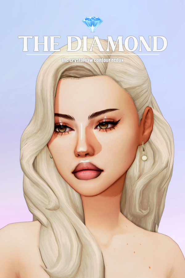 Maxis Match the diamond the crystal jaw contour redux by simsfinds - The Sims 4 Custom Content