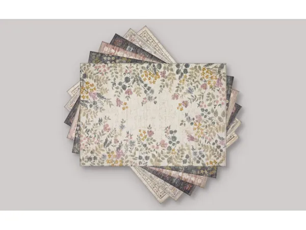 Mix Floral Area Rugs by SimPlistic - The Sims 4 Custom Content