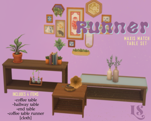 Maxis Match Runner set by simsfinds - The Sims 4 Custom Content