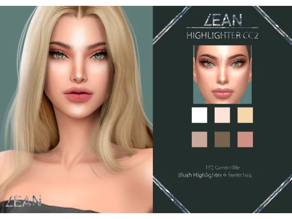 Alpha LEAN HIGHLIGHTER CC2 by LEANSIMS - The Sims 4 Custom Content