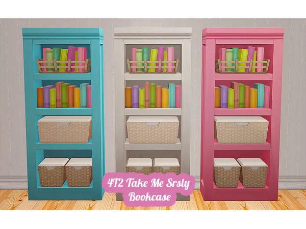 [ ] 4t2 Take Me Srsly Bookcase - The Sims 2 Custom Content