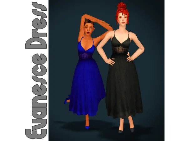 SIMANDYS EVANESCE DRESS FOR - The Sims 2 Custom Content