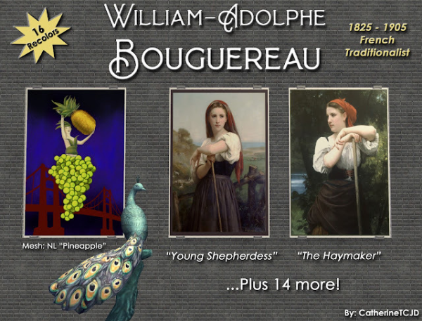 16 paintings Adolphe Bouguereau by simsfinds - The Sims 2 Custom Content
