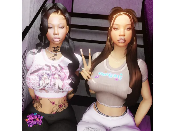 🌸 AVERY & KASIMA SKIN 🌸 (FaceMask) by Nini's Planet