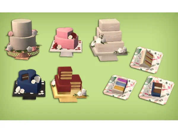 Wedding Cake - The Sims 2 Custom Content