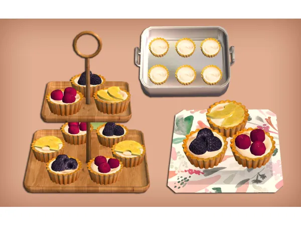 Fruits Tartlets Food for - The Sims 2 Custom Content