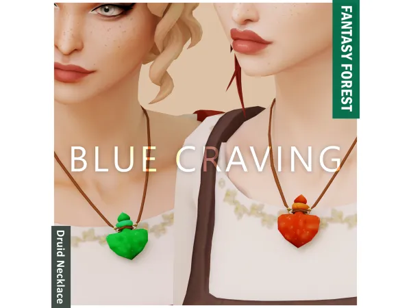 Alpha Blue Craving Druid Potion Necklace - The Sims 4 Custom Content
