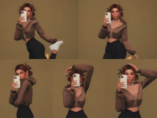 Mix Selfie Pose Pack II by katverse - The Sims 4 Custom Content
