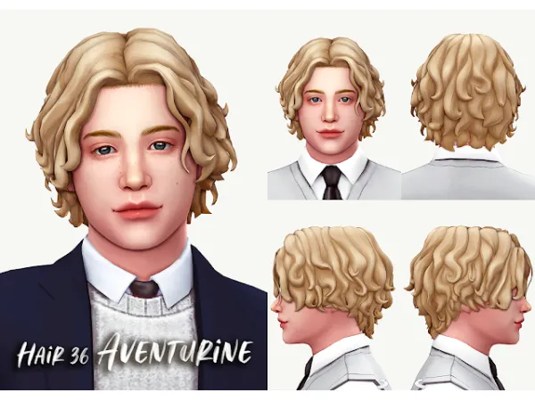 Maxis Match Hair 36 by simsfinds - The Sims 4 Custom Content