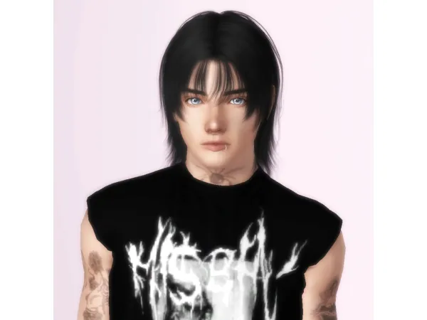 Lamz Hyunjin Hair - The Sims 3 Custom Content